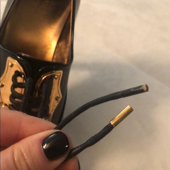 GUCCI Leather Platform Pumps Size:8 (38) - Picture 6 of 7